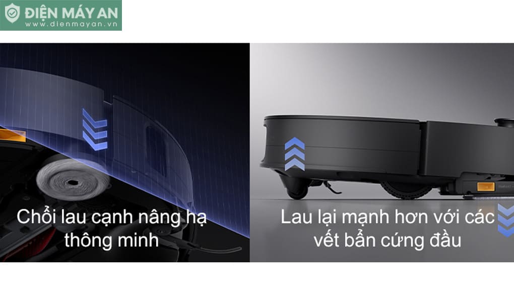 Robot hút bụi lau nhà Roborock Saros 10 - Đen/Trắng